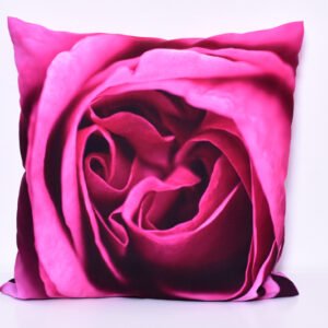 Kissen mit Blumendruck - Rose